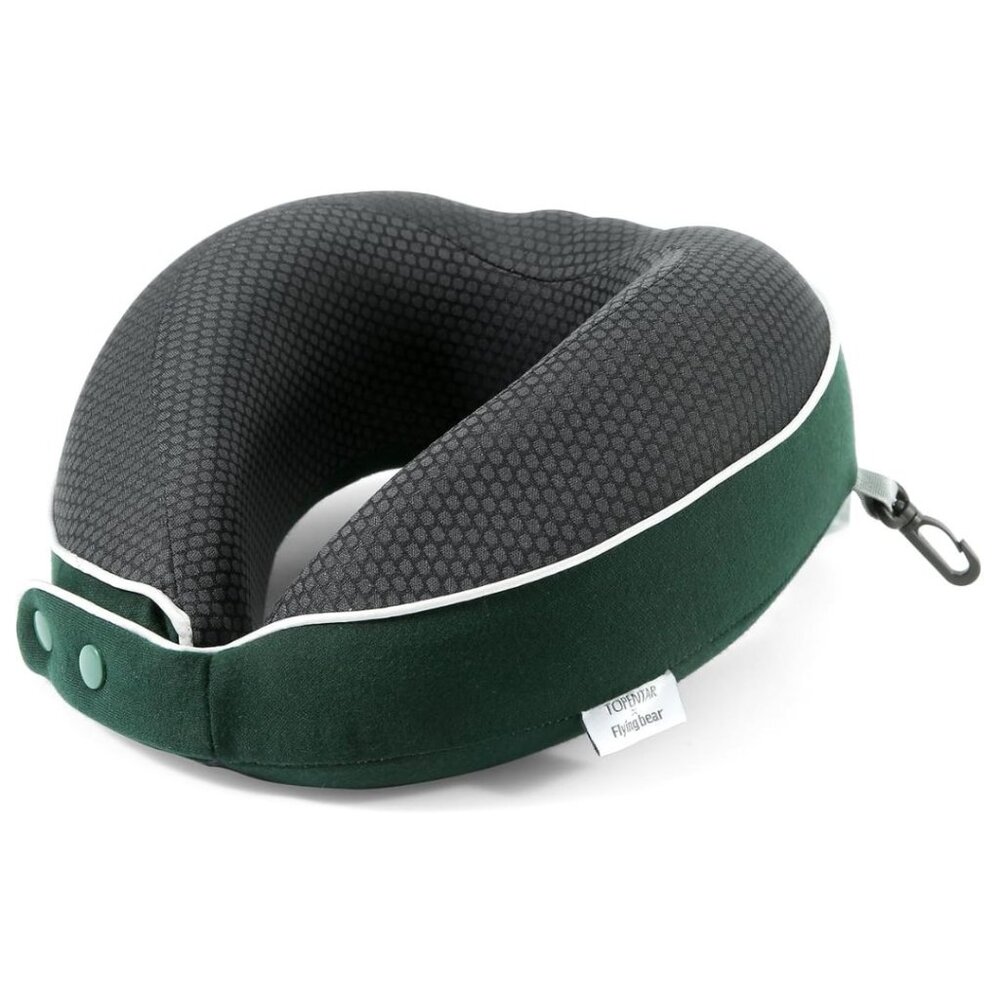 NEW TOPENTAR FLYING BEAR TRAVEL PILLOW - Green/Gray